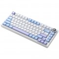 Bàn Phím Cơ Có Dây Vỏ Nhôm LEOBOG Hi75 Xanh Dương - Trắng - Tím Grey Wood V3 Switch (81 phím, USB-C, Gasket mount, Hotswap)