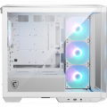 Vỏ case MSI MAG PANO M100R PZ White (m-ATX, Sẵn 4 fan ARGB, Max 10 fan, RAD 360)