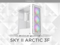 Vỏ case Xigmatek SKY II 3F ARCTIC - EN44205 (ATX, Sẵn 3 fan RGB, Max 6 fan)