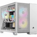 Vỏ case Corsair 2500D Airflow Mid-Tower TG White (CC-9011264-WW) (m-ATX, Chưa bao gồm Fan, Max 11 Fan, Rad 360)