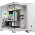 Vỏ case Corsair 2500X Mid-Tower TG White (CC-9011266-WW) (m-ATX, 2 mặt cường lực, Chưa bao gồm Fan, Max 9 Fan, Rad 360)