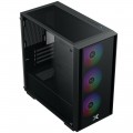 Vỏ case Xigmatek NYX AIR II 3F Black - EN41952 (m-ATX, Sẵn 3 fan RGB, Max 8 fan)