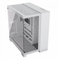 Vỏ case Corsair 6500X Mid-Tower TG White (CC-9011258-WW) (E-ATX, 2 mặt cường lực, Chưa bao gồm Fan, Max 10 Fan, Rad 360)