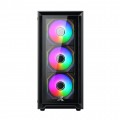 Vỏ case Xigmatek FLY II 3GF Black - EN44663 (ATX, 2 mặt cường lực, Sẵn 3 fan RGB, Max 6 fan)
