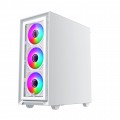Vỏ case Xigmatek FLY II 3GF Arctic - EN44670 (ATX, 2 mặt cường lực, Sẵn 3 fan RGB, Max 6 fan)