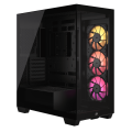 Vỏ case Corsair iCUE LINK 3500X RGB Mid-Tower TG Black (CC-9011280-WW) (E-ATX, Sẵn 3 Fan ARGB + HUB iCUE LINK, Max 10 Fan, Rad 360)