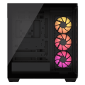 Vỏ case Corsair iCUE LINK 3500X RGB Mid-Tower TG Black (CC-9011280-WW) (E-ATX, Sẵn 3 Fan ARGB + HUB iCUE LINK, Max 10 Fan, Rad 360)