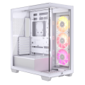 Vỏ case Corsair iCUE LINK 3500X RGB Mid-Tower TG White (CC-9011281-WW) (E-ATX, Sẵn 3 Fan ARGB + HUB iCUE LINK, Max 10 Fan, Rad 360)
