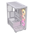 Vỏ case Corsair iCUE LINK 3500X RGB Mid-Tower TG White (CC-9011281-WW) (E-ATX, Sẵn 3 Fan ARGB + HUB iCUE LINK, Max 10 Fan, Rad 360)