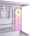 Vỏ case Corsair iCUE LINK 3500X RGB Mid-Tower TG White (CC-9011281-WW) (E-ATX, Sẵn 3 Fan ARGB + HUB iCUE LINK, Max 10 Fan, Rad 360)