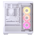 Vỏ case Corsair iCUE LINK 3500X RGB Mid-Tower TG White (CC-9011281-WW) (E-ATX, Sẵn 3 Fan ARGB + HUB iCUE LINK, Max 10 Fan, Rad 360)
