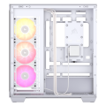 Vỏ case Corsair iCUE LINK 3500X RGB Mid-Tower TG White (CC-9011281-WW) (E-ATX, Sẵn 3 Fan ARGB + HUB iCUE LINK, Max 10 Fan, Rad 360)