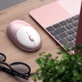 Chuột không dây SATECHI M1, Màu Vàng Hồng (ST-ABTCMR) (Bluetooth 5.0, USB-C, 1200 DPI, Vỏ nhôm, Pin sạc 45 ngày)