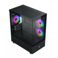 Vỏ case Xigmatek ALPHARD M 3GF Black - EN44090 (m-ATX, Sẵn 3 fan RGB, Max 7 fan, Rad 240/280)