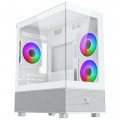 Vỏ case Xigmatek ALPHARD M 3GF Arctic - EN44113 (m-ATX, Sẵn 3 fan RGB, Max 7 fan, Rad 240/280)