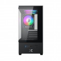 Vỏ case Xigmatek VIEW 3GF Black - EN44687 (m-ATX, Sẵn 3 fan RGB, Max 5 fan)
