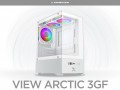 Vỏ case Xigmatek VIEW 3GF Arctic - EN44694 (m-ATX, Sẵn 3 fan RGB, Max 5 fan)