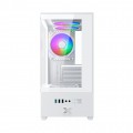 Vỏ case Xigmatek VIEW 3GF Arctic - EN44694 (m-ATX, Sẵn 3 fan RGB, Max 5 fan)