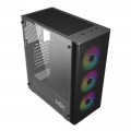 Vỏ case MIK AION Black 3FA (ATX, Sẵn 3 fan RGB, Max 8 fan, Rad 240)