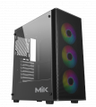Vỏ case MIK AION Black 3FA (ATX, Sẵn 3 fan RGB, Max 8 fan, Rad 240)