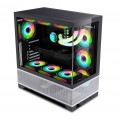 Vỏ case MIK Lumine Black 4FA (ATX, Sẵn 4 fan RGB, Max 11 fan, Rad 360)