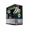 Vỏ case MIK Lumine Black 4FA (ATX, Sẵn 4 fan RGB, Max 11 fan, Rad 360)