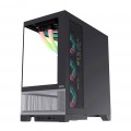 Vỏ case MIK Lumine Black 4FA (ATX, Sẵn 4 fan RGB, Max 11 fan, Rad 360)