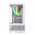 Vỏ case MIK Lumine White 4FA (ATX, Sẵn 4 fan RGB, Max 11 fan, Rad 360)