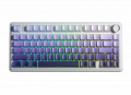 Bàn Phím Cơ Không Dây AULA F75 Pro White Purple Gradient Seiya Switch (3 mode, PBT Keycap, Gasket mount, Hotswap)