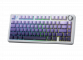 Bàn Phím Cơ Không Dây AULA F75 Pro White Purple Gradient Seiya Switch (3 mode, PBT Keycap, Gasket mount, Hotswap)