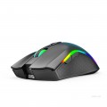 Chuột Gaming không dây EDRA EM624W Black (Bluetooth + 2.4GHz, 3600DPI, Led RGB, Pin sạc)