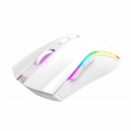 Chuột Gaming không dây EDRA EM624W White (Bluetooth + 2.4GHz, 3600DPI, Led RGB, Pin sạc)