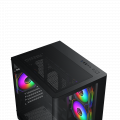 Vỏ case Xigmatek PANO M NANO 3GF Black - EN45523 (m-ATX, Sẵn 3 fan RGB, Max 7 fan, Rad 240)