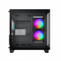 Vỏ case Xigmatek PANO M NANO 3GF Black - EN45523 (m-ATX, Sẵn 3 fan RGB, Max 7 fan, Rad 240)