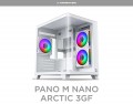 Vỏ case Xigmatek PANO M NANO 3GF Arctic - EN45530 (m-ATX, Sẵn 3 fan RGB, Max 7 fan, Rad 240)