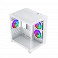 Vỏ case Xigmatek PANO M NANO 3GF Arctic - EN45530 (m-ATX, Sẵn 3 fan RGB, Max 7 fan, Rad 240)