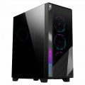 Vỏ case GIGABYTE AORUS C500 Glass Black (GB-AC500G) (E-ATX, Sẵn 4 fan 120 ARGB, Max 7 fan, Rad 420, USB-C)