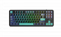 Bàn Phím Cơ Không Dây AULA F87 Pro  Xanh Đậm - Đen - Xanh Cổ Vịt Greywood V4 Switch (87 phím, 3 mode, Gasket mount, Hotswap)