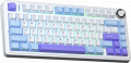 Bàn Phím Cơ Không Dây AULA F75 Xanh Dương - Trắng - Tím Star Vector Switch (75 phím, 3 mode, Gasket mount, Hotswap)