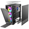 Vỏ case Antec Performance 1 FT ARGB Black (E-ATX, Sẵn 4 fan ARGB, Max 10 fan, Rad 420, USB-C, Màn hiển thị nhiệt độ)