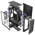 Vỏ case Antec Performance 1 FT ARGB Black (E-ATX, Sẵn 4 fan ARGB, Max 10 fan, Rad 420, USB-C, Màn hiển thị nhiệt độ)
