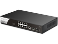 Switch Quản Lý 10 Port DrayTek VigorSwitch G2100 Layer 2+ Managed (8x RJ45 + 2x SFP Gigabit, 1x Console)