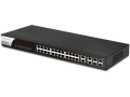 Switch Quản Lý 28 Port DrayTek VigorSwitch G1282 Web Smart (24x RJ45 + 4x SFP+/RJ-45 Uplink Gigabit)