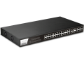 Switch Quản Lý 28 Port DrayTek VigorSwitch P1282 Web Smart PoE (24x RJ45 PoE+ GbE, 4x SFP+/RJ45 GbE Combo)