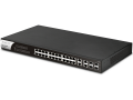 Switch Quản Lý 28 Port DrayTek VigorSwitch P1282 Web Smart PoE (24x RJ45 PoE+ GbE, 4x SFP+/RJ45 GbE Combo)