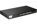 Switch Quản Lý 28 Port DrayTek VigorSwitch P2282x L2+ Managed 10G PoE (24x RJ45 GbE PoE+, 4x SFP+ 10Gbps Fiber)