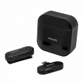 Bộ Micro Thu Âm Không Dây Cài Áo Philips DLM9001C USB-C (1 thu + 1 phát, Pin 8 giờ, Hộp sạc)