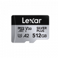 Thẻ nhớ MicroSDXC 512GB Lexar Professional SILVER PLUS 205MB/s (LMSSIPL512G-BNANG) UHS-I, V30, U3, A2