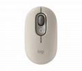 Chuột Không Dây Logitech POP Mouse With Emoji - Màu Nâu Cát (Mist Sand) (910-006622)