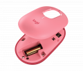 Chuột Không Dây Logitech POP Mouse With Emoji - Màu Hồng Đỏ (Heartbreaker Rose) (910-006516)